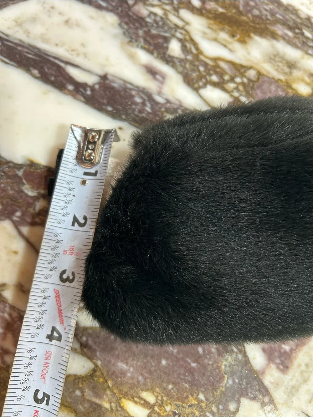 NWOT Nike Black Faux Fur Mittens -XS/S